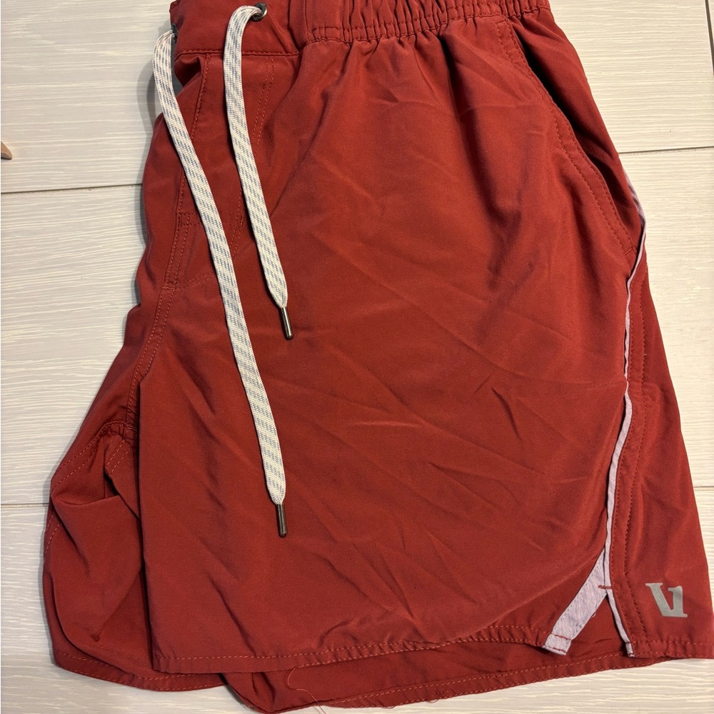 Vuori Men's Brick Red Athletic Shorts